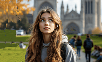 (#4) College Girl Bewildered